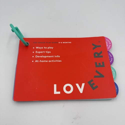 Lovevery The Senser Play Guide 5-6 Months Booklet Only 