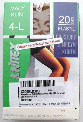 Knitex Feinstrumpfhose 20 DEN GR 4 L Beige Neu OVP