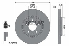 TEXTAR 92287103 Brake Disc for CITROËN,FIAT,OPEL,PEUGEOT,TOYOTA,VAUXHALL