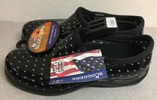 Sloggers 5113BP08 Black Polka Dot Women's Garden/Rain Shoes Size 8 US