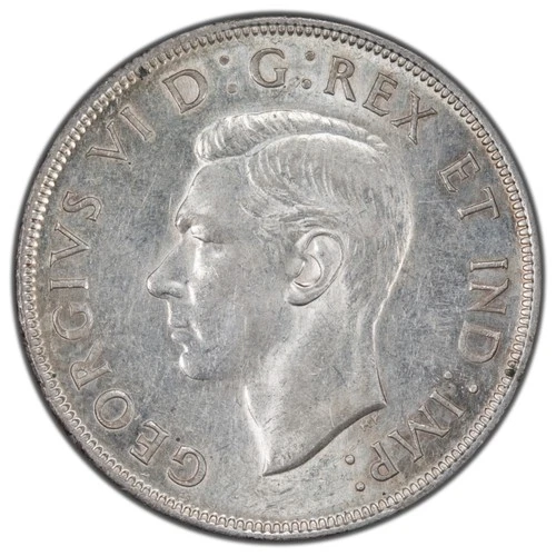 Canada 1946 $1 Silver Dollar Coin - EF