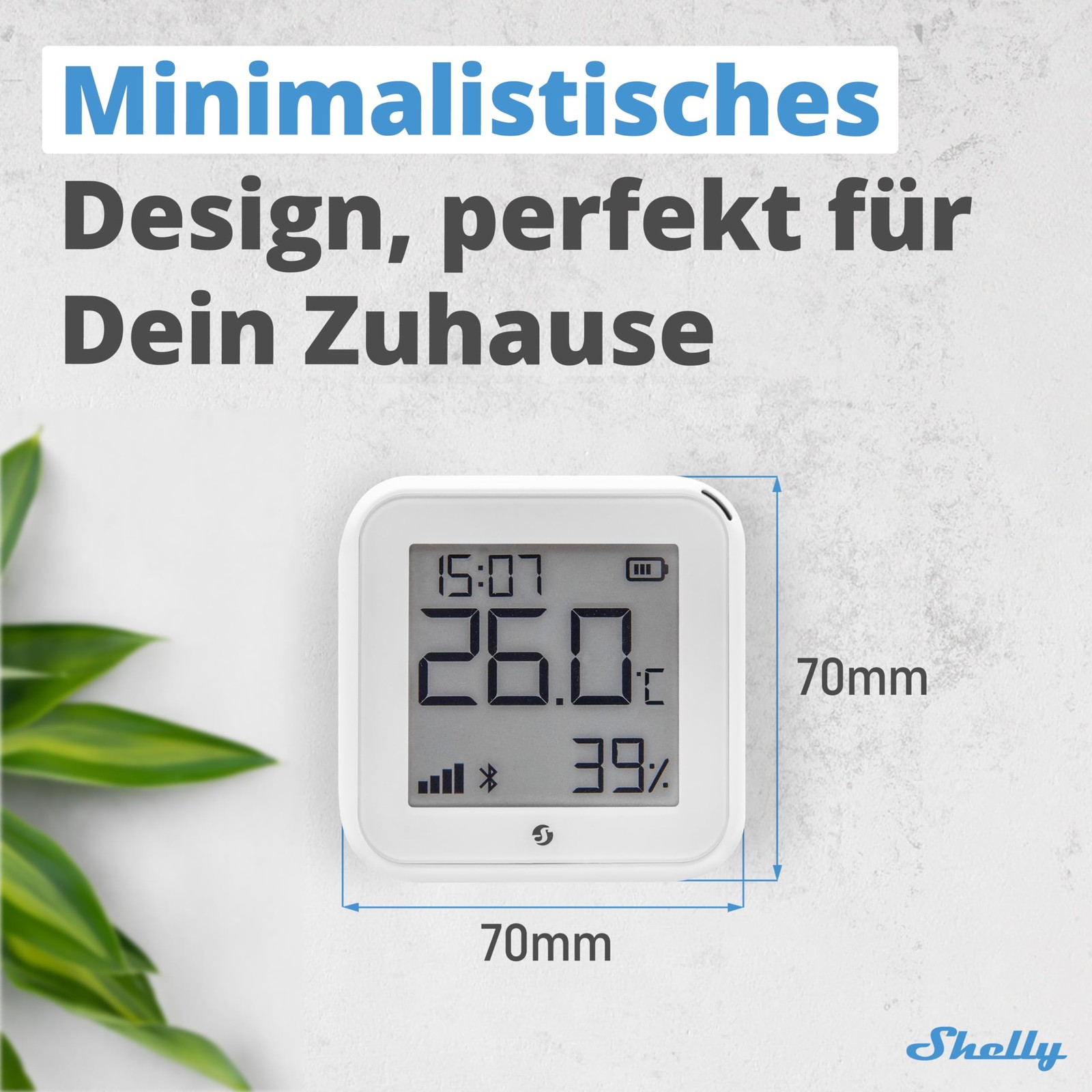 TERMOMETRO IGROMETRO DIGITALE WIFI BLUETOOTH SENSORE TEMPERATURA UMIDITA INTERNO - 2