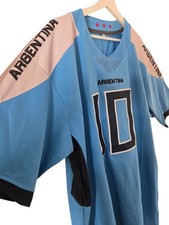 American Football Trikot Argentina Nummer 10 WM 26 Hellblau Größe XXL 