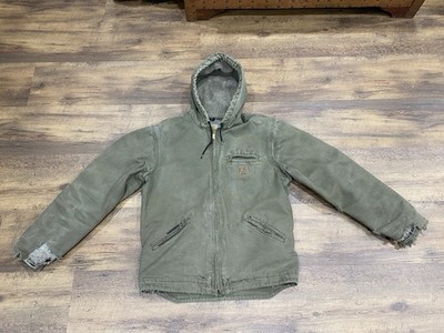 Vintage Carhartt Jacket RN#14806 Fleece Lined Men's Large Tall