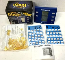 Excalibur Talking Bingo Electronic Game Model 450 Blue Rare Working Complete