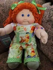 Cabbage Patch Kid, OK Factory Girl With Red Hair And Blue Eyes.