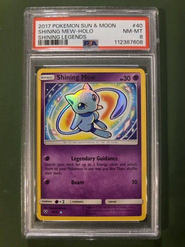 Shining Mew graded PSA 8 for sale on eBay
