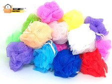 20 Small Full Bodied Quality Bath or Shower Sponge Loofahs Pouf Mes
