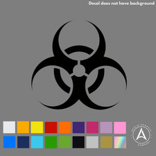 Biohazard Logo Die-cut Vinyl Stickers Decal Window Bumper Laptop Car Tumbler Biohazard Logo Die-cut Vinyl Stickers Decal Window Bumper Laptop Car Tumbler