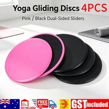4PCS Gliding Sliding Discs Core Sliders Yoga Fitness Home Gym Exercise Stretch