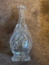Glass bottle cut glass