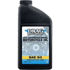 Drag Specialties High Performance Mineral SAE 50 Oil - 3601-0767