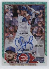 2023 Topps Chrome Rookie Aqua Wave Refractor /199 Esteban Quiroz #RA-EQ Auto oh8
