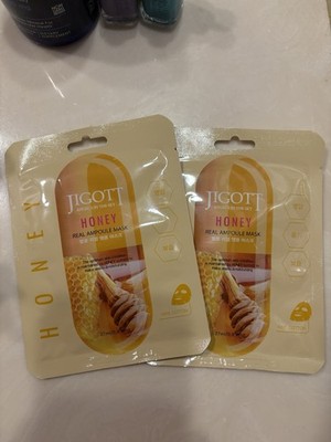Jigott Angels Sky Honey | Real Ampoule Mask | Cotton Face Mask | Korean Skincare