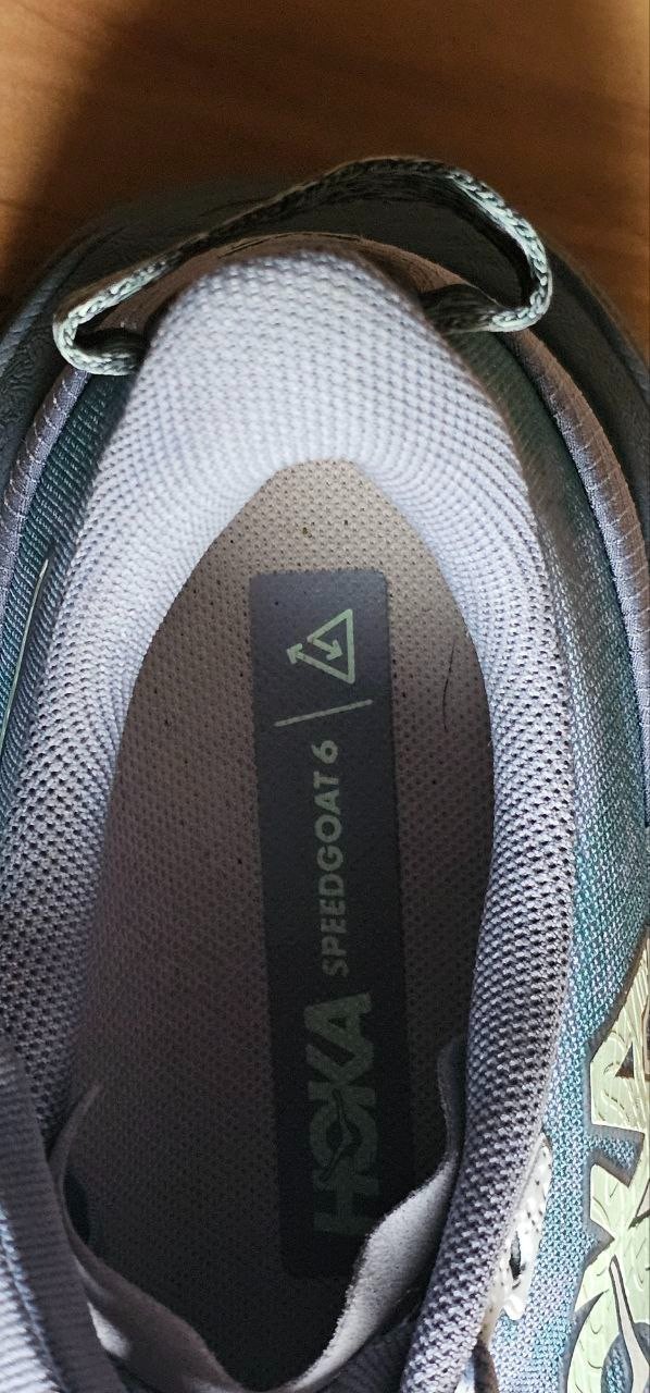 Size 7.5 - HOKA One One Speedgoat 6 Stellar Grey Asteroid Women's Trail Running thumbnail 4