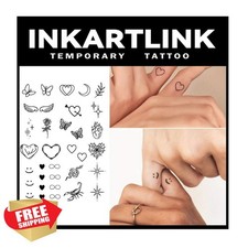 INKARTLINK Butterfly Temporary Tattoos Realistic Semi-Permanent 2 Sheets