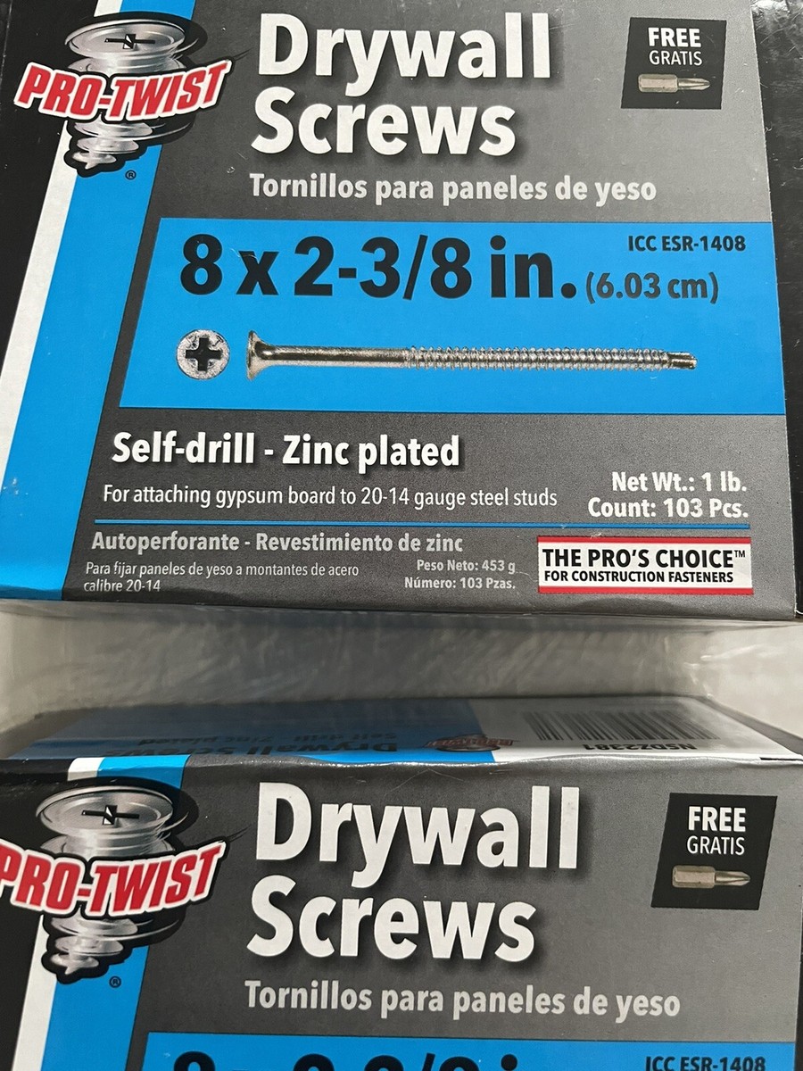 Pro-Twist Phillips Bugle-Head Self-Drilling Screws 1 lb #8