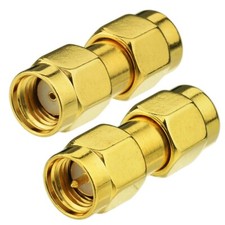 2-Pack SMA Male to RP-SMA Male WiFi Adapter Antenna Connector Adapter