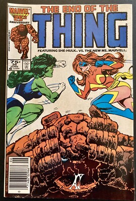 Thing #36 NM Newsstand LAST Issue 2nd Sharon Ventura 1986 Marvel
