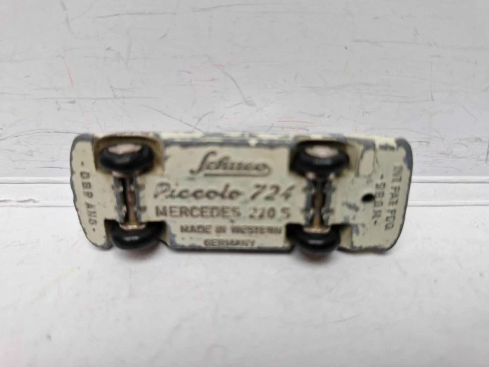 Schuco Piccolo 724 Mercedes Benz 220 S Original Alemania Occidental 1/90 MUY RARO Usado Foto 2 de 4