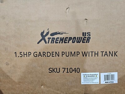 US XTREMEPOWER 1.5 HP Garden Pump with Tank 71040