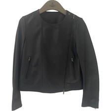 Freda Bnwt 100% Leather Charcoal Grey Biker Jacket Uk 12 Us 8 Eu 40 Rrp £545