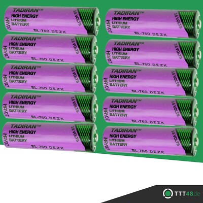 10 x Tadiran SL-760/S AA 2200mAh ohne Ableiter
