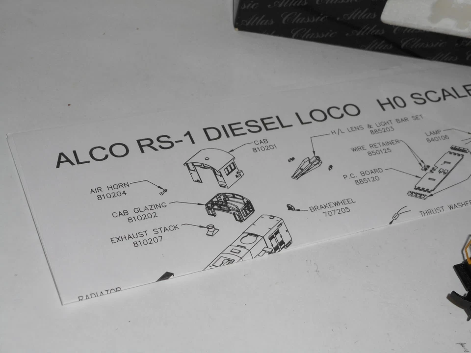 Atlas Classic #8868 Alco RS-1 Susquehanna. Excellent cond. 2 rail DC. HO. Boxed - Image 2 of 4