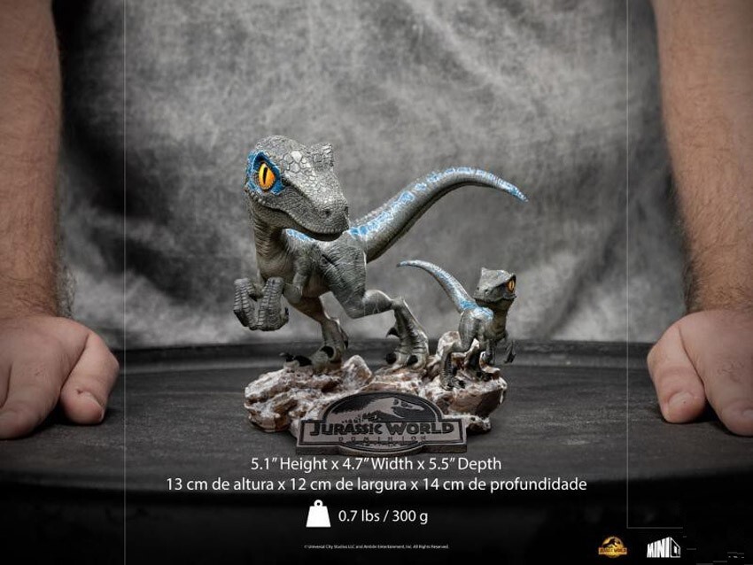 特撮 Blue and Beta - Jurassic World. Minico Statue Blue and Beta - Jurassic World: Dominion - MiniCo