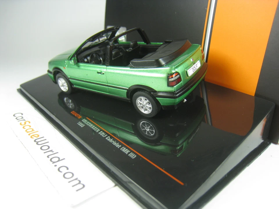 VOLKSWAGEN GOLF CABRIOLET MK3 1995 1/43 IXO (GREEN METALLIC) - Imagen 3 de 3