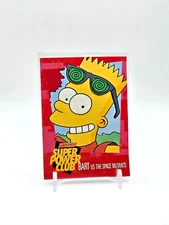 Bart Simpson vs Space Mutants POWER CARD Nintendo Super Power Club #58 PROMO SP