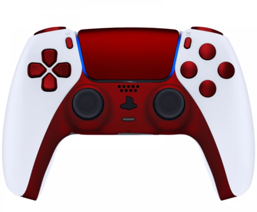 White/Red Custom Playstation 5 Controller Unique Design compatible | eBay