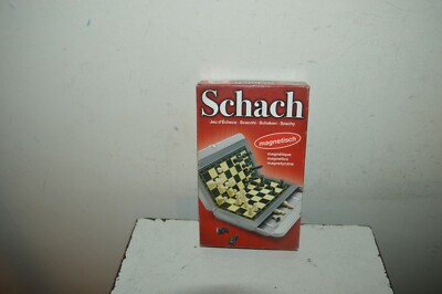 MAGNETISCHES SCHACHSPIEL SCHMIDT CHESS MAGNETIC SCHACH KOMPLETT VINTAGE