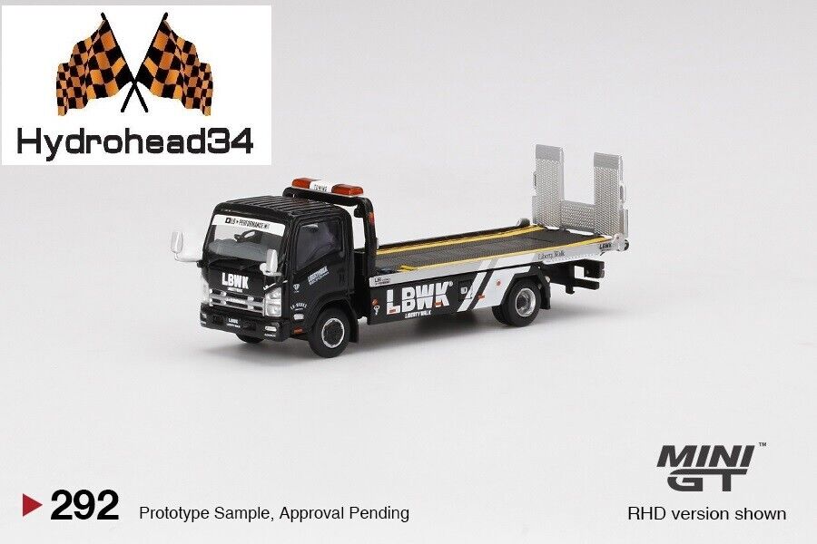 おすすめ GT Mini Isuzu 1:64 Blk LBWK Transporter Vehicle N-Series その他