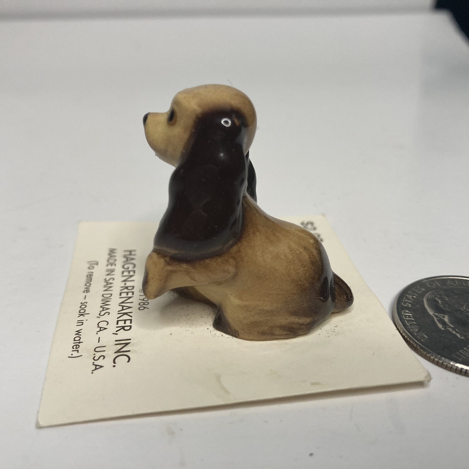 Hagen Renaker Miniature Made in America dog Cocker Spaniel Mama 1986 ON