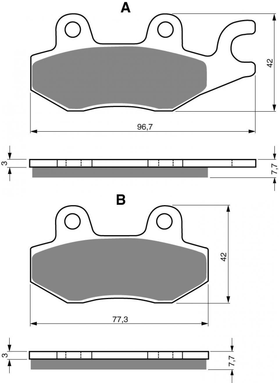 Plaquettes De Frein Gold Fren Pour KTM 390 Duke 2013-2019 - AVG - Métal Fritté Or - Neuf