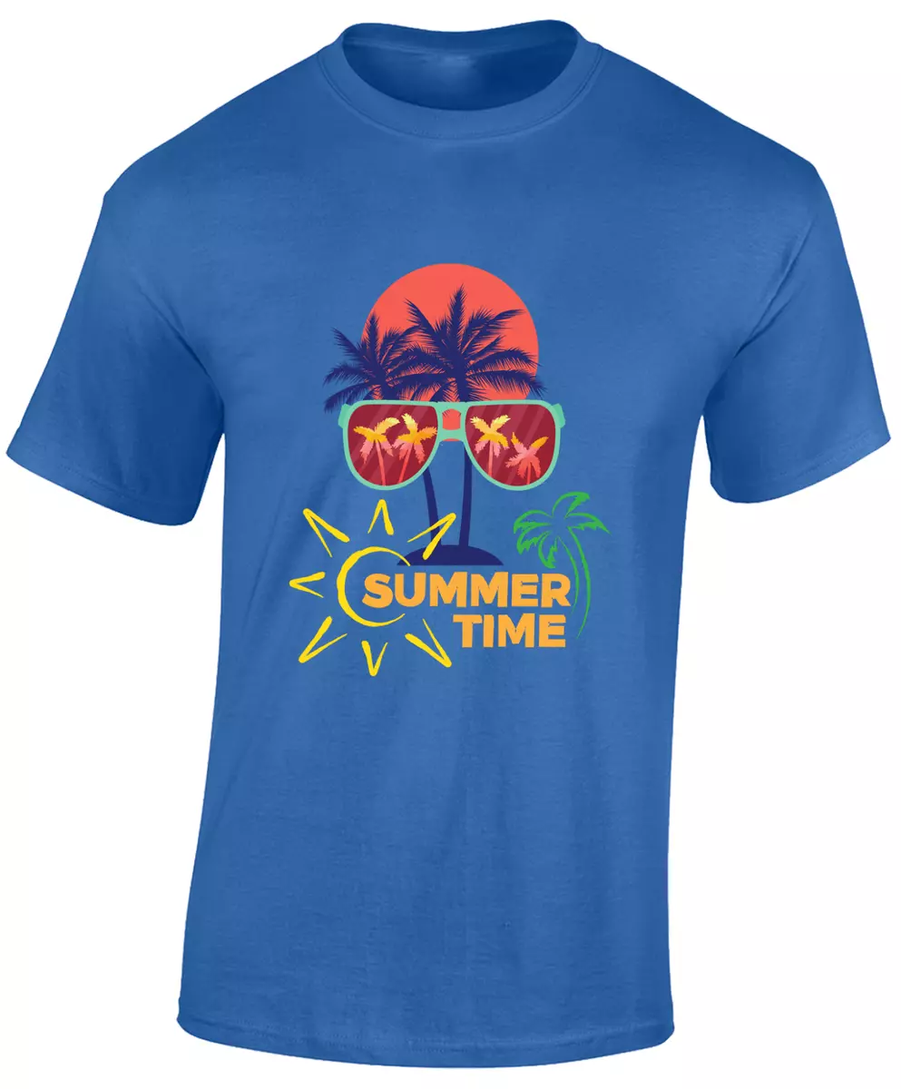 Summer Time Casual Beach Holiday Cool Design New Unisex T