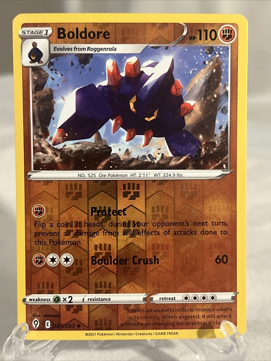 Pokemon Evolving Skies Reverse Holo Boldore 087/203 NM | eBay