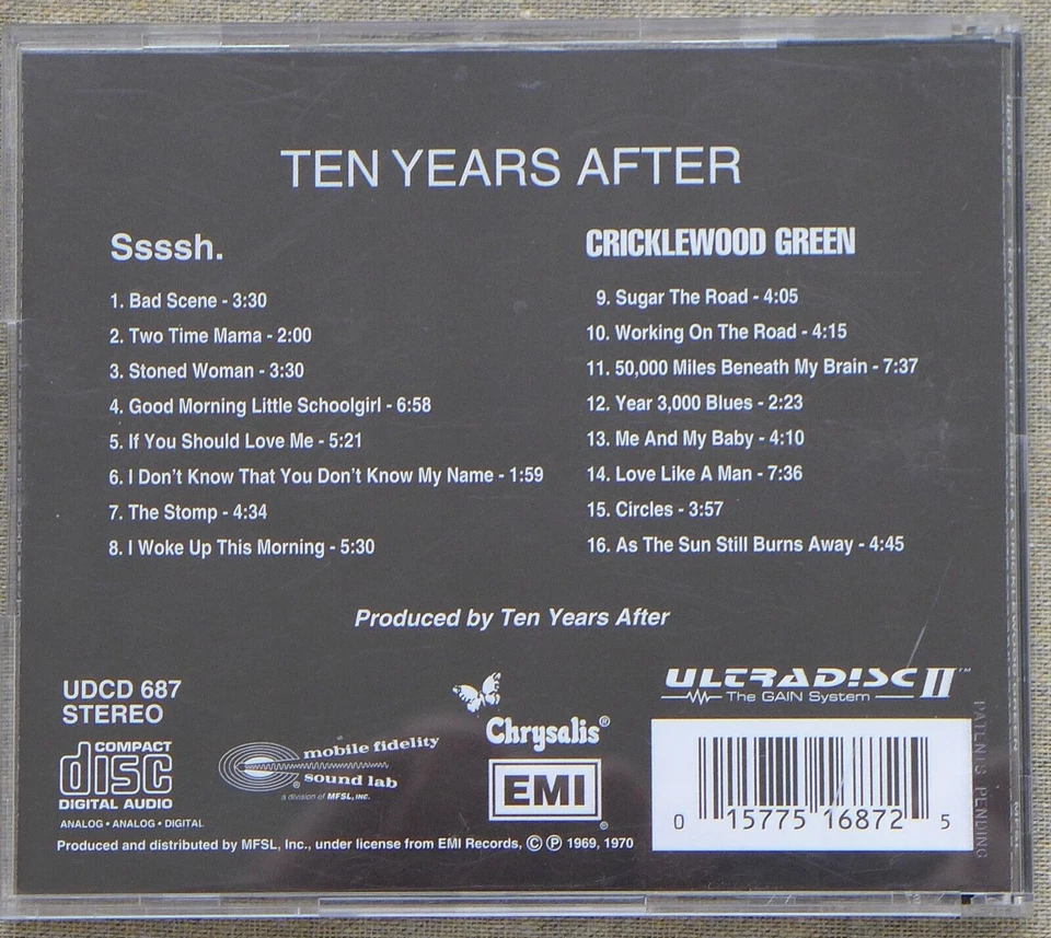 TEN YEARS AFTER - Ssssh. and CRICKLEWOOD GREEN MFSL UDCD 687 - 24 KARAT GOLD-CD - Bild 2 von 4