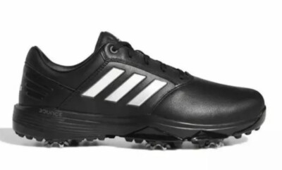 Adidas 360 Bounce II Spiked PGA Golf Shoes Black Silver 