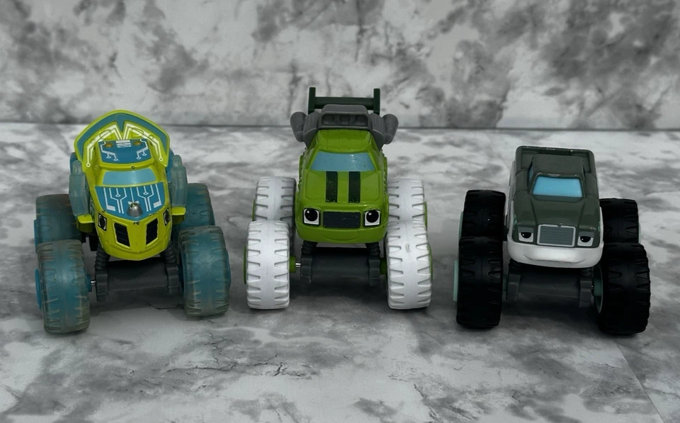 9 Lot -Blaze and The Monster Machines Diecast Viacom Trucks 2014- Starla, Rudy - Image 2 of 4