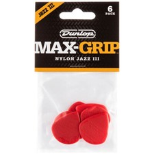 Plektrum Dunlop MAX GRIP Jazz III Nylon Plek ...