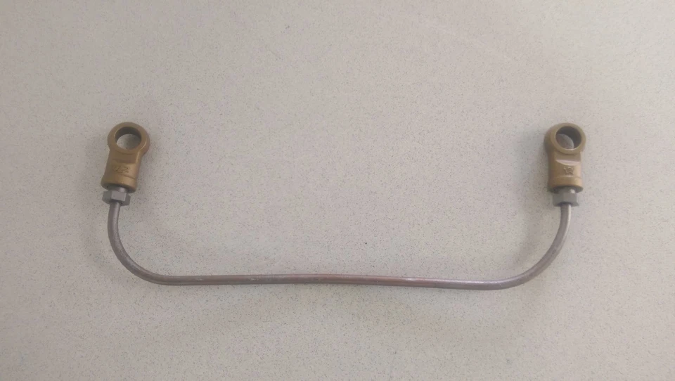 NICE ORIGINAL GENUINE PORSCHE 356 356A 356B FRONT BRAKE COMPENSATING LINE BANJO - Imagem 3 de 4