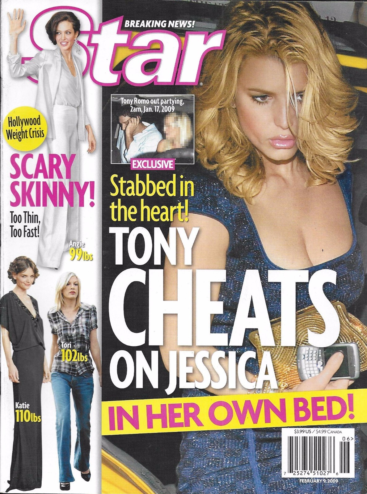 Star Magazine Jessica Simpson Skinny Hollywood Michelle Obama Patrick Swayze