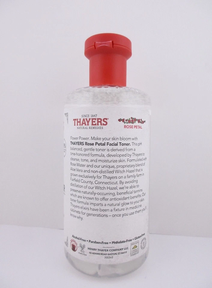 Thayers Rose Petal Witch Hazel Facial Toner, 12 fl oz ea  ALCOHOL FREE - 2 pack - Image 3 of 4