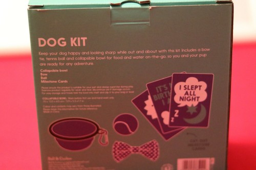 Dog Kit - Collapsible Bowl - Bow - Ball - Milestone Cards - NEW - Picture 3 of 3