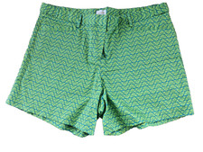 Laundry by Shelli Segal Green Yellow Flat Front Shorts Sz 8 Resortwear Beach