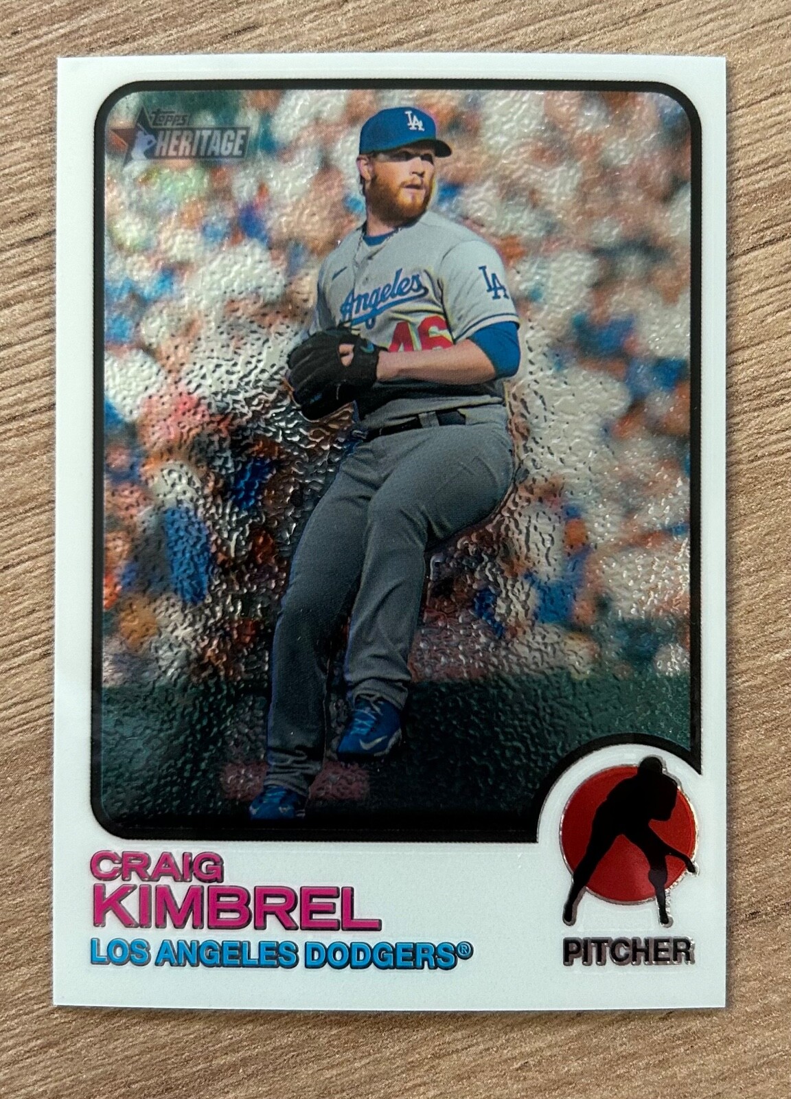 Craig Kimbrel 2022 Topps Heritage #675 Chrome SP /999 Los Angeles Dodgers
