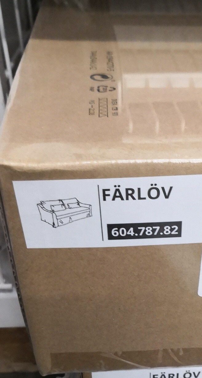 IKEA FARLOV Sofa Cover Slipcover Djuparp dark olive green 604.787.82