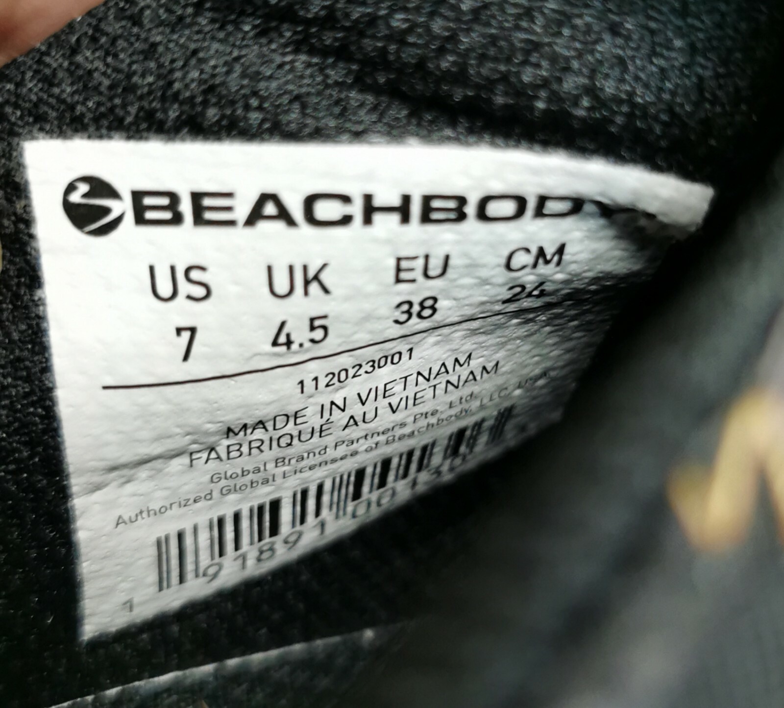 Beachbody Women's Insanity Astra Black / Gold Cross Training Shoes Size 7 M(B)